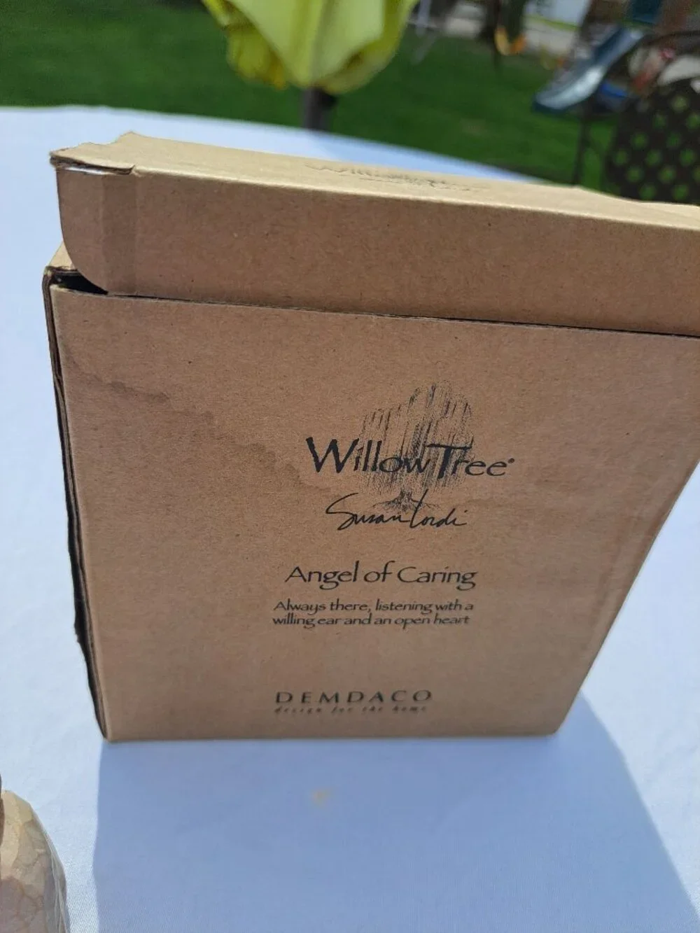 Willow Tree Angel Of Caring Figurine Susan Lordi Box Demdaco Hand-Painted Resin - Picture 10 of 10
